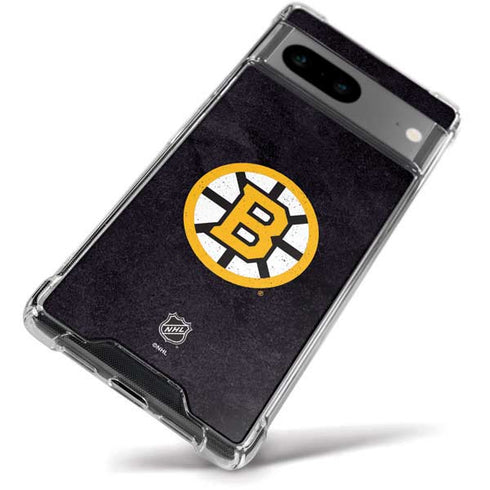 NHL Boston Bruins Distressed Google Pixel 8a Clear Case